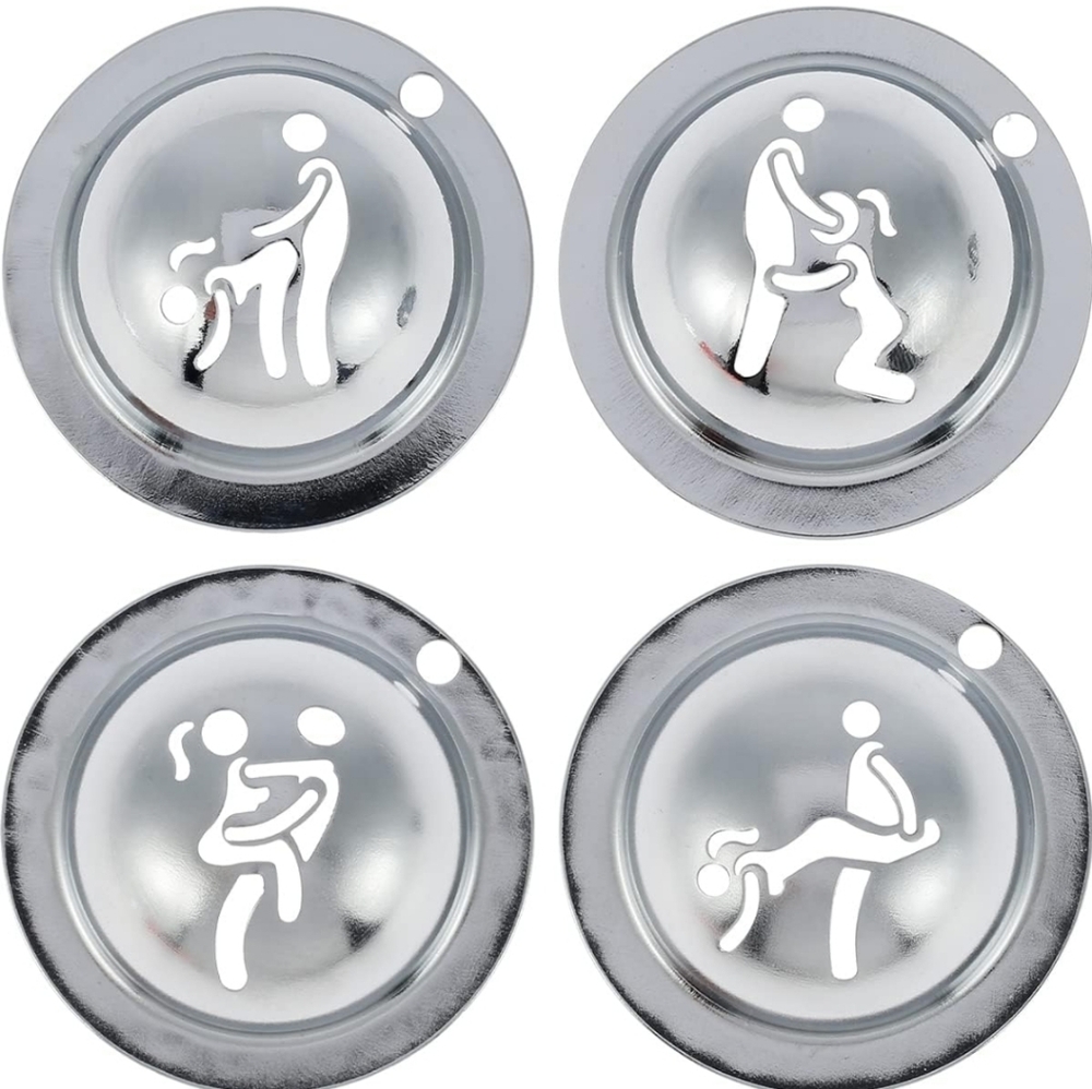 4Pcs Golf Ball Marker Stencil Set Stainless Steel S94